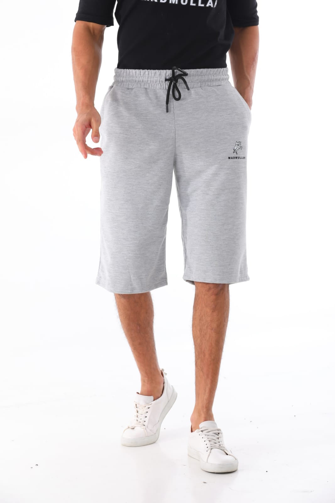 Rukbah Men Shorts Gray And Black